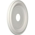 thumbnail image 2 of Ekena Millwork 16"OD x 3 1/2"ID x 1 3/8"P Traditional Thermoformed PVC Ceiling Medallion (Fits Canopies up to 9 1/2"), UltraCover Satin Blossom White, 2 of 10