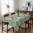 thumbnail image 6 of Sage Green Botanical Table Cloth Waterproof Tablecloths, Vintage Floral Plants Branch Tablecloth Dining Table Cover for Kitchen Party Tabletop Outdoor, Rectangle Tablecloth 60x84 Inch, 6 of 9