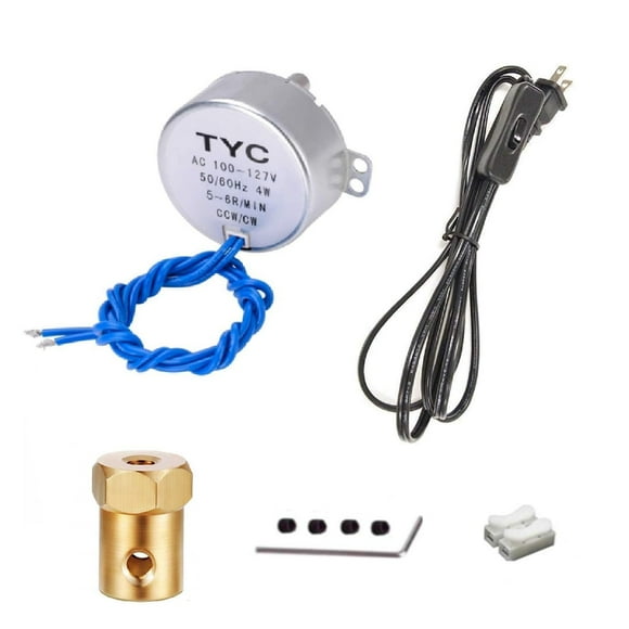 Electric Synchronous Synchron Motor 50/60Hz AC 100~127V 4W CCW/CW for Hand-Made, School Project, Model or Guide Motor