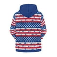 thumbnail image 6 of DISNIMO American Flag Hoodie with Zipper for Boys Paw Print Hoodies Zip Front Hoodie Kids Boy Hooded Sweatshirt for Children Hooded Jackets Girls Hoodie Sweatshirts Hoodies 14/16 4th of July Hoodie, 6 of 7