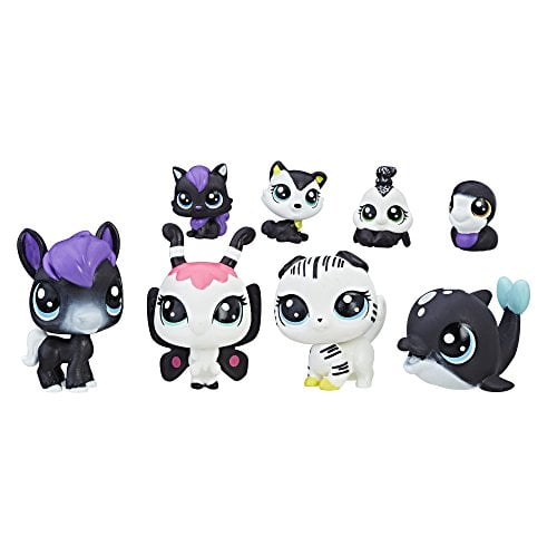 littlest pet shop black and white