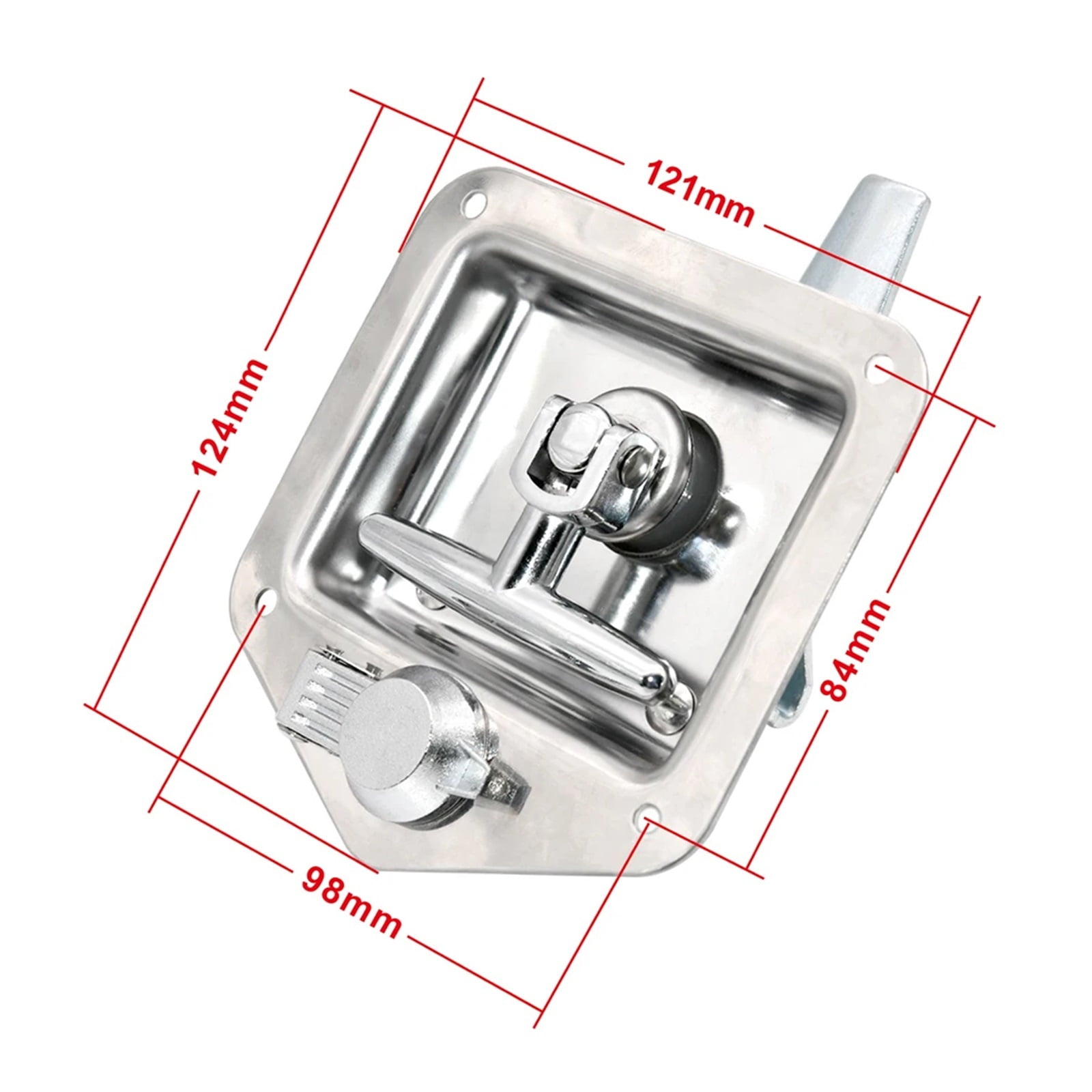 1/2Pcs Stainless Steel RV Yacht Door Lock Accessories T-toolbox Lock For Caravan Truck RV Accessories Camper Trailer ,Simple to Install