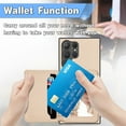 thumbnail image 5 of Allytechgroup Card Holder Wallet Case for Samsung Galaxy S25 Ultra, RFID Blocking Premium PU Leather Slim Fit Cash Pocket Shockproof Wallet Phone Case Cover for Samsung Galaxy S25 Ultra, Brown, 5 of 9