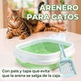 thumbnail image 3 of Arenero Plástico Para Gatos Con Pala Mediano, 3 of 4
