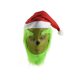 thumbnail image 5 of Disfraz de Grinch de Feliz Navidad, máscara de peluche de ladrón verde, pantalones, guantes, gorro rojo de Papá Noel, camisetas, calcetines, conjunto de regalo festivo, 5 of 5