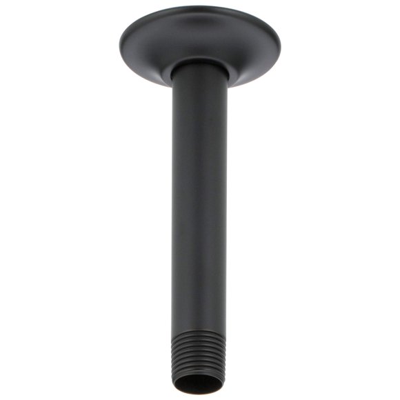 Delta Faucet Rp61058Bl Brazo Y Brida-6"" Brazo De Ducha Para Montaje En Techo, Negro Mate
