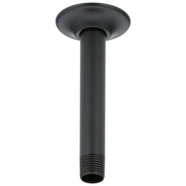 Delta Faucet Rp61058Bl Brazo Y Brida-6"" Brazo De Ducha Para Montaje En Techo, Negro Mate