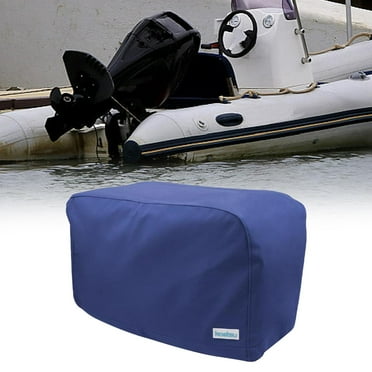 BAOSITY Generic Outboard Motor Cover Waterproof Easy to Install Dust Rain Sun Protection with Adjustable Strap 300D Boat Engine Cover 175 to 250