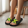 thumbnail image 5 of Jrysaedy Jamaica Flag Pattern Slide Sandals for Women Men Ultra Comfort Recovery Pillow Slippers Soft Summer Beach Shoes, 5 of 7