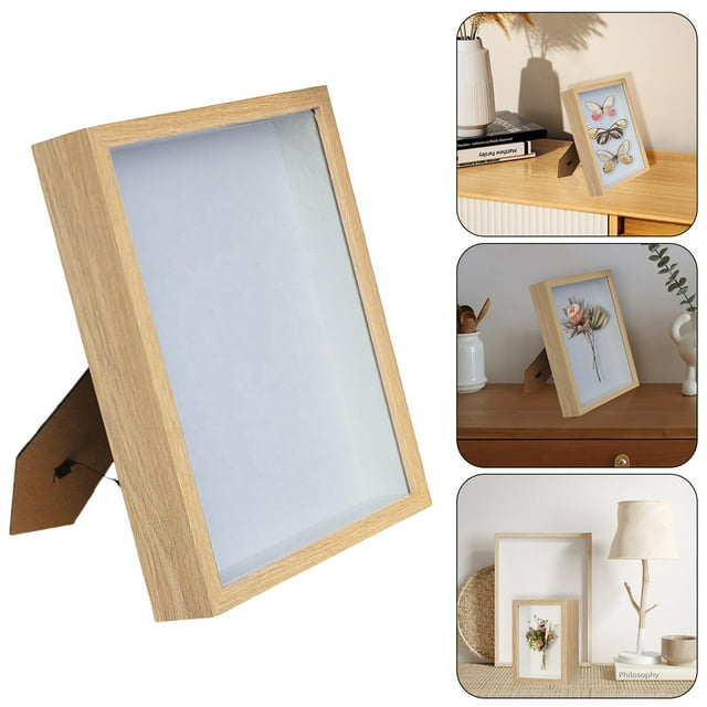 Cqxid Desktop Ornament Under $10 Vintage Hollow Photo Frame With Handmade Butterfly And Decorations For Display Stylish Three Ornament With Artistic Value