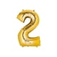 thumbnail image 1 of Globo Metalizado Gigante Forma de Numero 76 cm Celebraciones dorado, 1 of 2