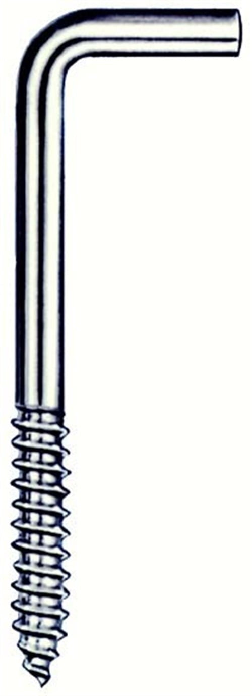 Hindley 10505 21/4" Zinc Plated Square Bend Screw Hook Pack of 100
