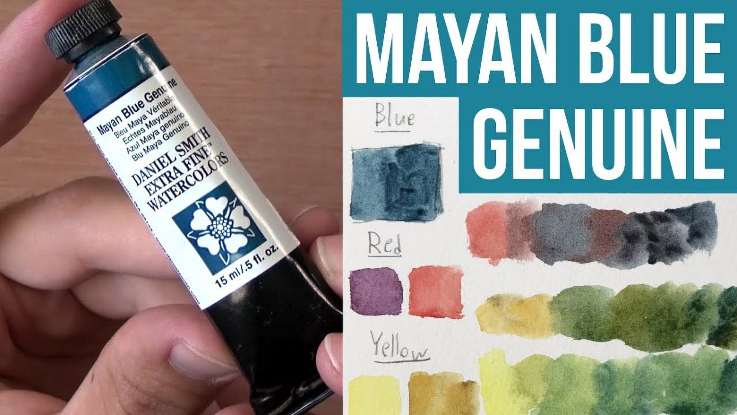 Daniel Smith Extra Fine Watercolor, 15 ml, Mayan Blue Genuine