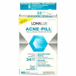 LOMA LUX LABORATORIES Acne Pill 60 TAB (Best Over The Counter Acne Medicine For African American Skin)