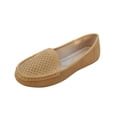 thumbnail image 2 of Women’s Plus-Size Breathable Soft-Soled Loafers, Lightweight Comfortable Moccasins, Casual Versatile Shoes for Spring Summer, Non-Slip Flexible Footwear for Daily Wear Yellow, 2 of 9