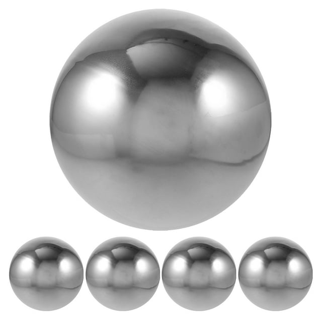 5 bolas de esfera de acero inoxidable para mirar la superficie del espejo, bolas huecas pulidas con espejo para decoración de paisajismo de jardín