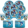 B-THERE Party Supplies Bundle Sonic The Hedgehog Party Pack Seats 8 - Napkins, Plates and Cups - Childrens Party Supplies