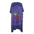 thumbnail image 2 of HELLHERO Polyester Casual Lightweight Swimsuit Cover Up for Summer Loose Breathable Geometric Mandala Pattern, 2 of 6