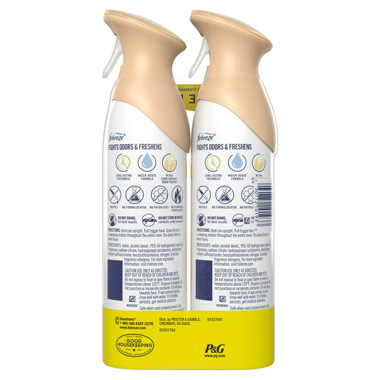 Febreze Air, Whipped Warm Sugar Spray Air Freshener, 8.8 oz, 2 Ct 
