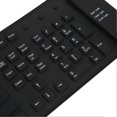 thumbnail image 2 of 109 Keys Foldable Silicone Keyboard Quiet Waterproof Dustproof USB Wired Flexible Keyboard for Desktop Laptop Home Office Black, 2 of 4