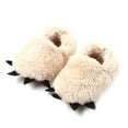 thumbnail image 2 of Visland Winter Baby Boys Girls Animal Plush Bear Paw Claw Toddler Shoes Infant Prewalker,Anti-Slip Soft Sole Sneaker, Plush Furry House Slippers, 2 of 4