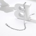 thumbnail image 4 of Silvora Figaro Chain Sterling Silver Anklets for Women Summer Beach Trendy Design Adjustable Anklet Bracelets Mother's Day Gifts for Mom, 925 Silver, 4 of 9