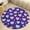 Flannel-3, variant on Colorful Paw Prints Round Area Rugs for Bedroom Living Room, 3FT Soft Indoor Circle Carpets, Carpet Home Decor Floor Mat