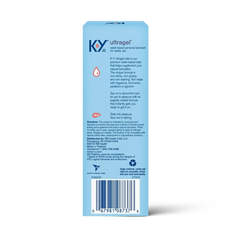K-Y, Personal Water Based Lubricant Gel, 1.5 oz, Sensual Silk - Walmart.com