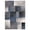 Blue, variant on World Rug Gallery Contemporary Modern Geometric Boxes Area Rug - Blue 5' x 7'