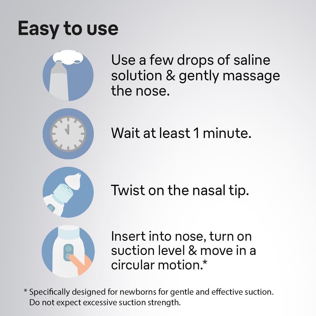 Aspirateur nasal BNA100CA Braun Aspirateur nasal électrique