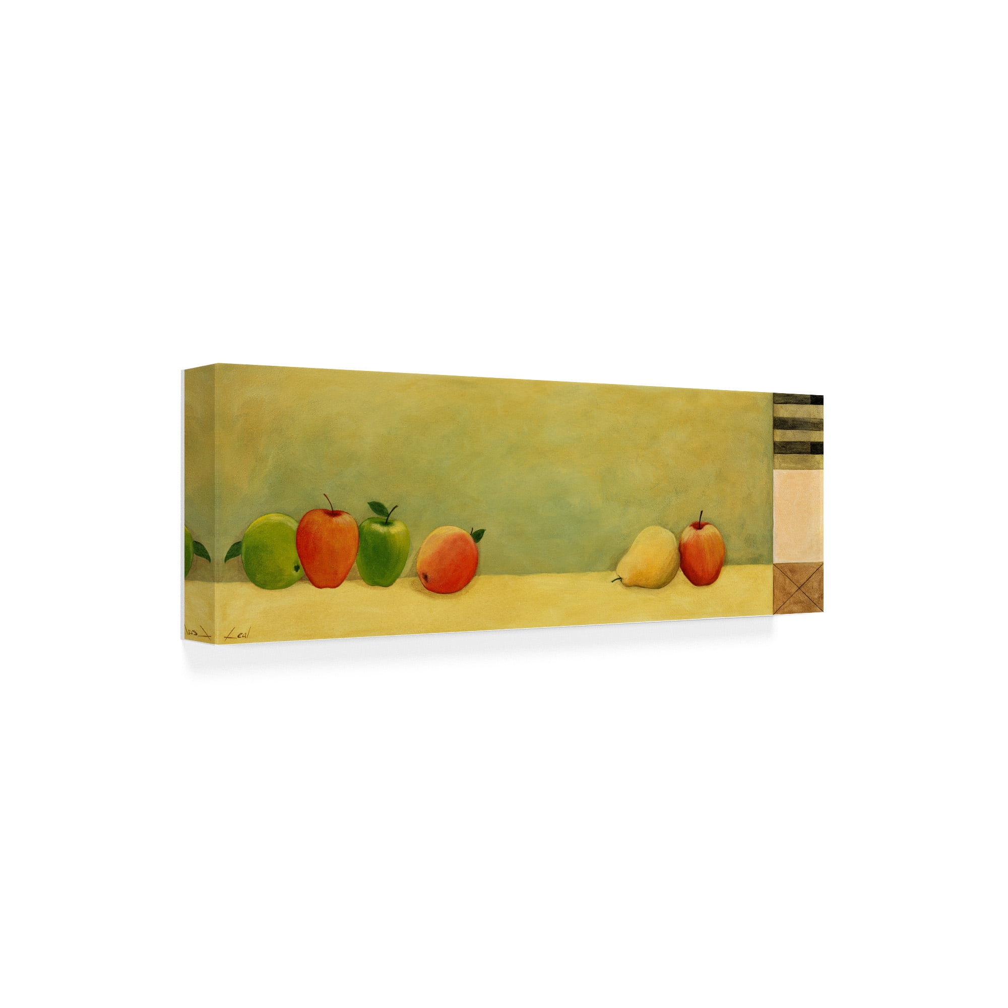 Trademark Fine Art 'Pears Apples Green 2' Canvas Art by Pablo Esteban
