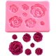 thumbnail image 1 of Molde de silicona rosa, pequeña arcilla de jabón Fimo Chocolate Sugarcraft herramienta para hornear DIY molde de silicona para tartas para fiesta de baby shower fiesta de cumpleaños decoración de tar Namotu WRLF-246, 1 of 7