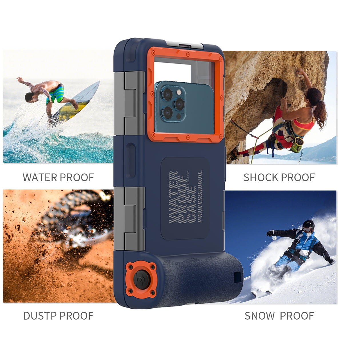 SHELLBOX Waterproof Diving Cell Phone Case for Iphone