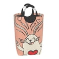 thumbnail image 2 of XMXY Bunny Funny Easter Rectangular Laundry Basket Organizer , Collapsible Folding Tall Clothes Hampers for Laundry with Handles, 2 of 6