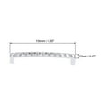 thumbnail image 2 of Unique Bargains Furniture Pulls Drawer Handles 5 inch Hole Centers Alloy Crystal with Screws 5 Pack, 2 of 4