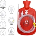 thumbnail image 6 of Enema Bag 2L Home Enema Kit with 5ft Long Silicone Hose,Enema Tips,Controlable Water Flow Valve,2 Quart Capacity Hot-Water Bottle for Colon Cleansing Enema, 6 of 8