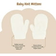 thumbnail image 4 of Rising Star Infant Hat and Baby Mittens Winter Set for 0-24 Months - Ivory, 4 of 8