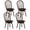 Walnut, variant on Costway Swivel Dining Chairs Set of 2, Farmhouse Spindle Kitchen Chairs with Solid Rubber Walnut