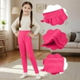 thumbnail image 7 of Jinhomg Fleece Lined Leggings Kids Winter Thick Thermal Tights for Girls Elastic Wasit Full Length Pants Hot Pink (3-12 Years), 7 of 7