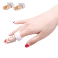 thumbnail image 1 of 2 Pieces Plastic Mallet Dip Finger Support Brace Splint Joint Protection Injury - Size1 Knuckle 42-45mm, 1 of 5