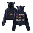 thumbnail image 1 of Ty Myers The Select Tour Sudadera con capucha con orejas de gato para mujer, Top de manga larga, ropa para mujer, 1 of 5