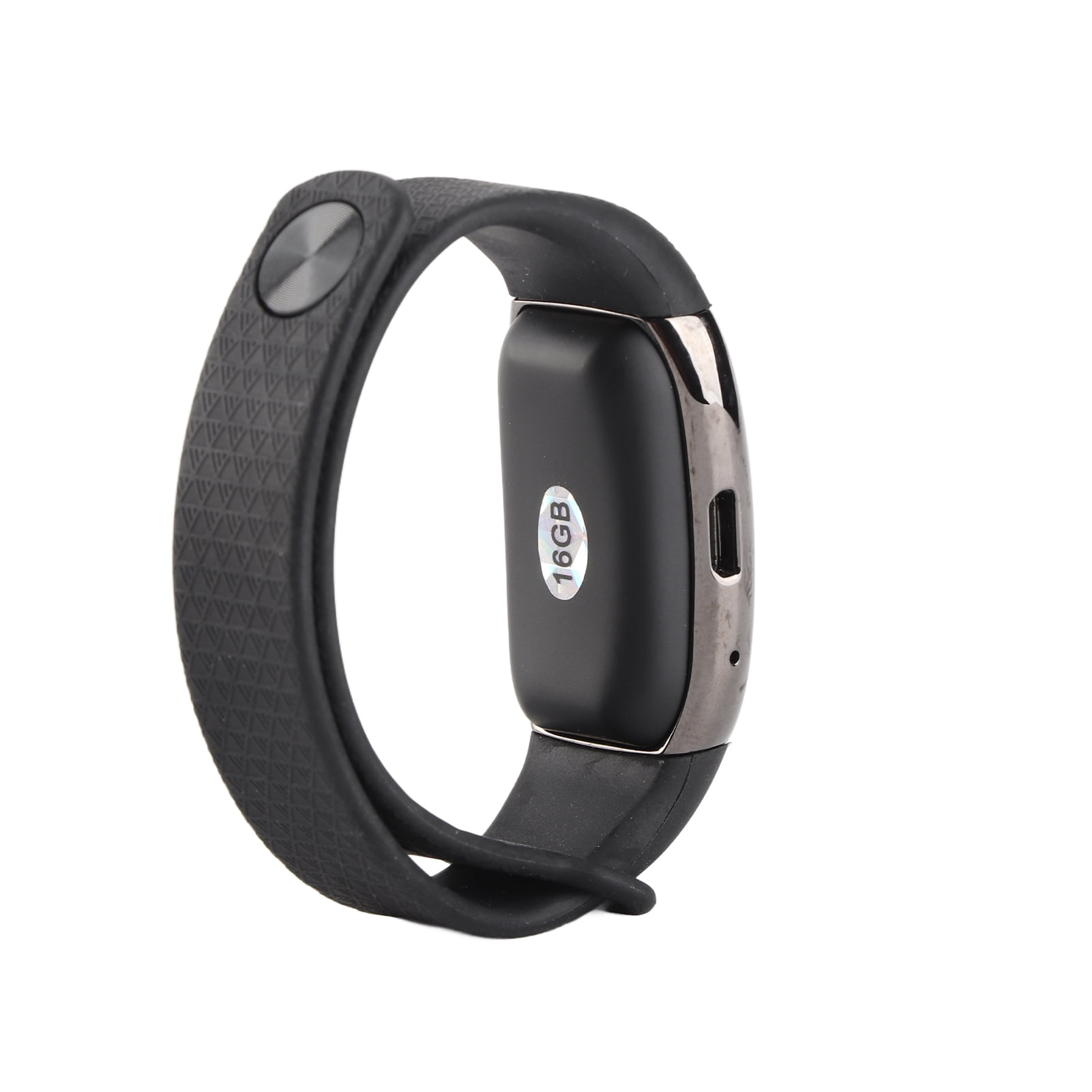 Mp3 Music Player Voice Recorder 16GB Bracelet Voice Activated Recorder with Playback MP3 Music Player 72hrs Recording Files Device Support Password for Lectures Meetings Class Interview