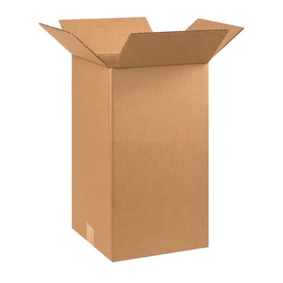 25 Tall Corrugated Shipping Boxes - 10x10x18 ECT-32 - Versatile & Cardboard Packaging