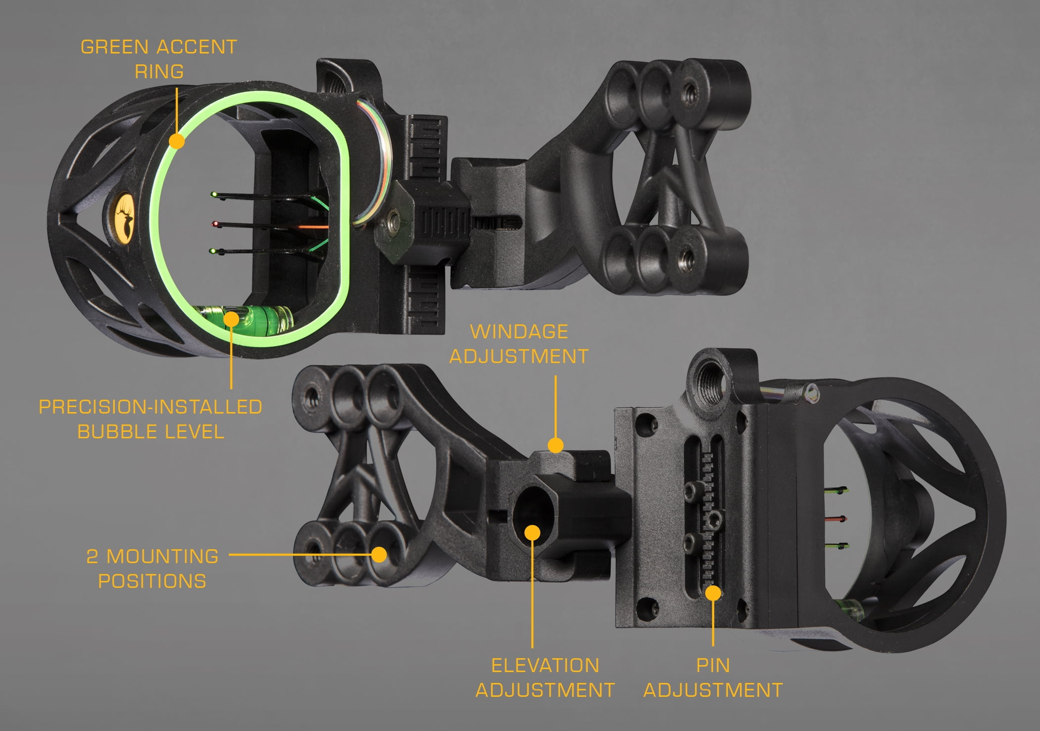 Trophy Ridge Mist Bow Sight, Reversible Mount, Ambidextrous