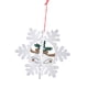 thumbnail image 5 of Adornos colgantes navideños para árbol de Navidad, adornos navideños de estilo rústico. Copo de nieve, 5 of 9