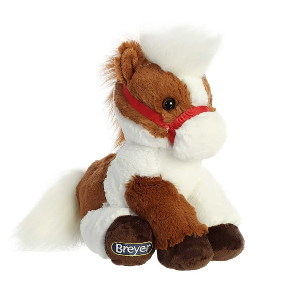 Aurora - Medium Brown Breyer - Bridle Buddies - 8.5" Pinto Horse - Exquisite Stuffed Animal