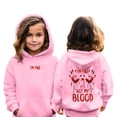 thumbnail image 2 of LUOGENLI Girls Hoodies Size 10-12 Graphic Girls Casual Long Sleeve Hoodies Cute Oversized Pocket Sweatshirt Tops Girls Sweatshirts Size Large Girls Hoodies Size 6-7 5-6 Years, 2 of 9