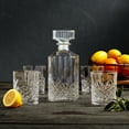 thumbnail image 2 of Mason Craft & More 5 Piece Classic Glass Drinkware Whiskey Set with Decanter and 4- 10 oz. Old-Fashioned Glasses, 2 of 5