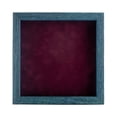 thumbnail image 2 of 12x12 Shadow Box Frame Blue Wood | With a 1" Usable Display Depth | Includes a Dark Berry Real, 2 of 5