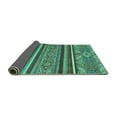 thumbnail image 2 of Ahgly Company Indoor Rectangle Abstract Turquoise Blue Modern Area Rugs, 8' x 10', 2 of 4